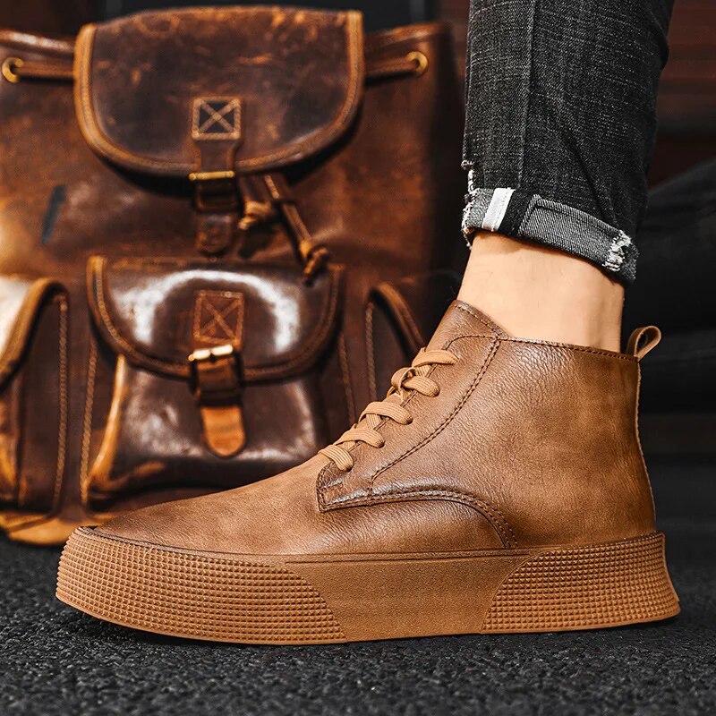 Enzo | Stivali in pelle robusti e alla moda