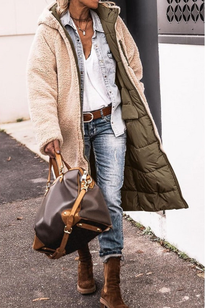 Ginetta | Elegante cappotto reversibile