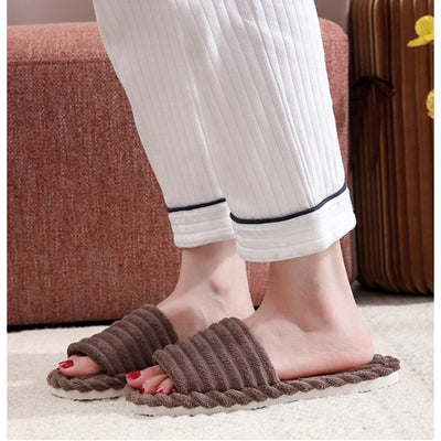 Federico | Open pantoffels met strepen