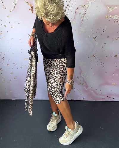 Elena | Pantaloni a pedale leopardati
