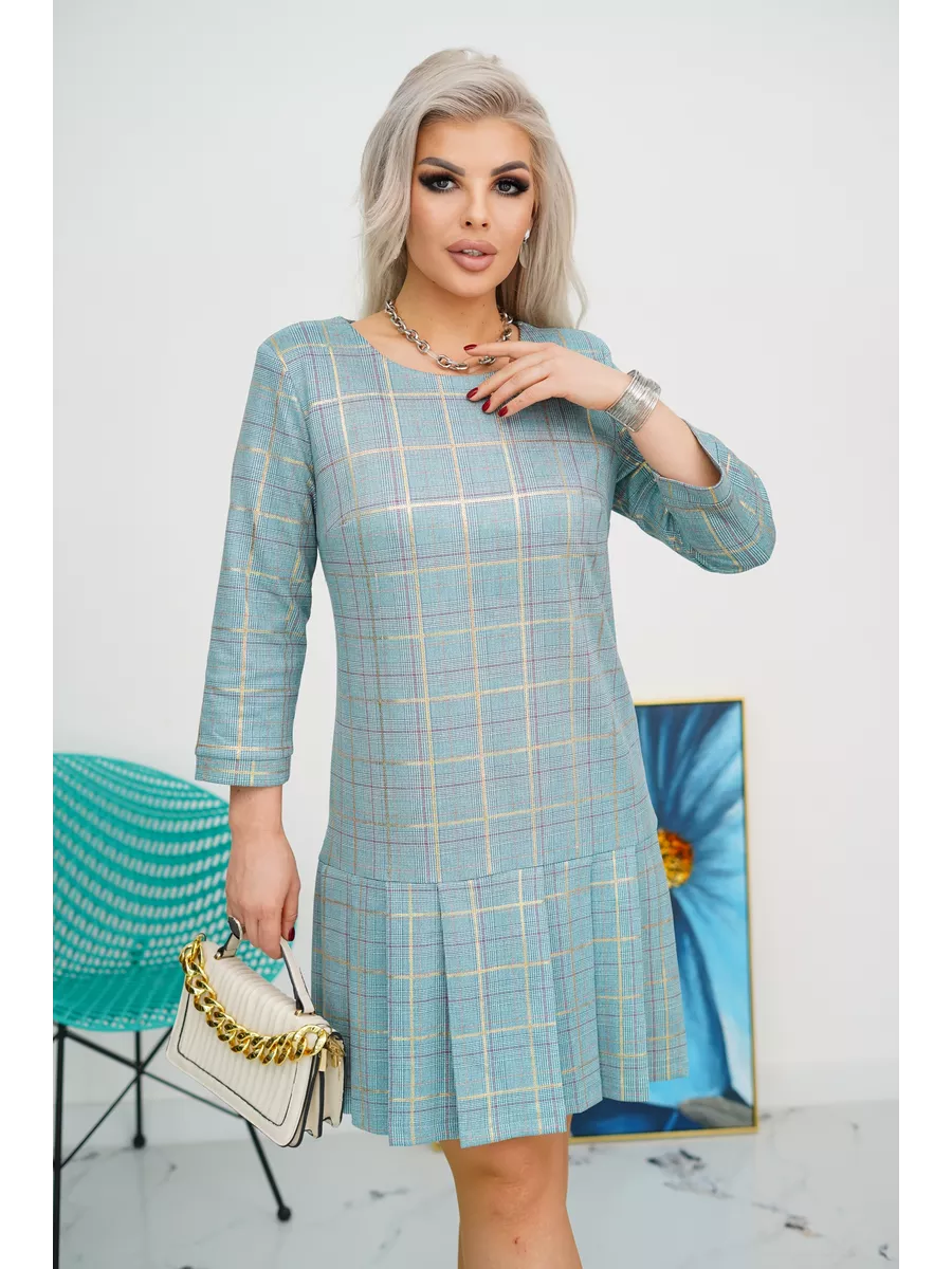 Tara | Abito Elegante a Scacchi per Cerimonia Donna 2