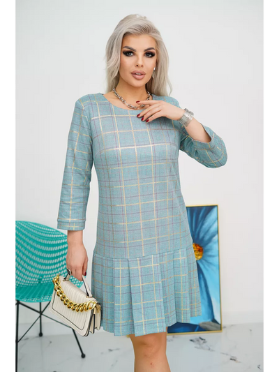 Tara | Abito Elegante a Scacchi per Cerimonia Donna 2