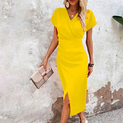 Enrica | Abito elegante con scollo a V