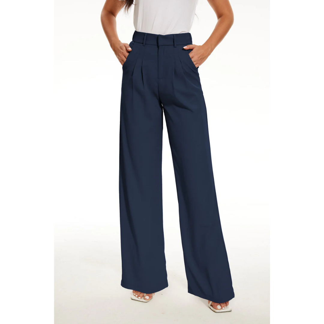 Riva | Pantaloni Donna Gamba Larga Eleganti e Versatili 2