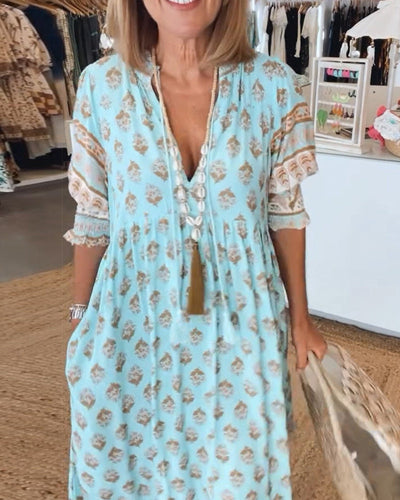 Emilia | Abito casual con stampa