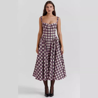 Ippolita | Maxi abito a quadri