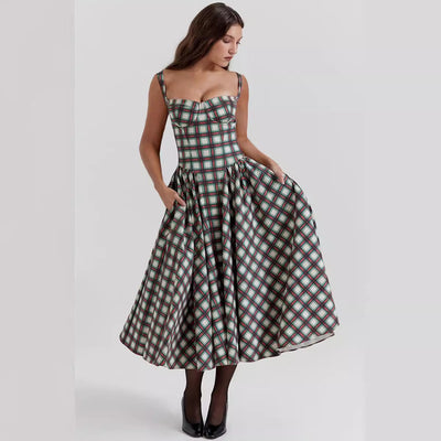 Ippolita | Maxi abito a quadri