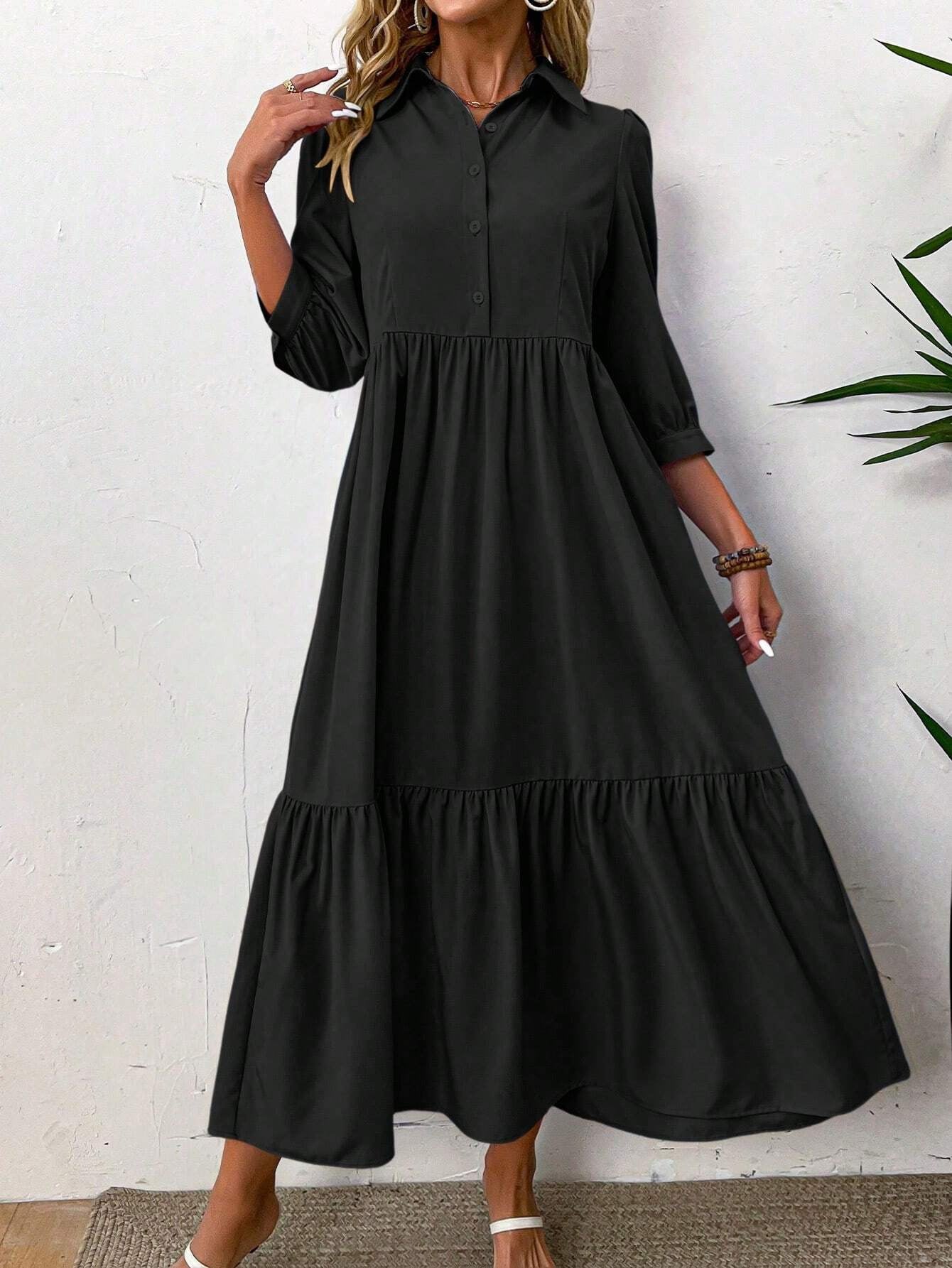 Vittoria | Abito Maxi Elegante con Collo