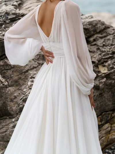 Zaira | Abito Boho Maxi con Maniche Lunghe
