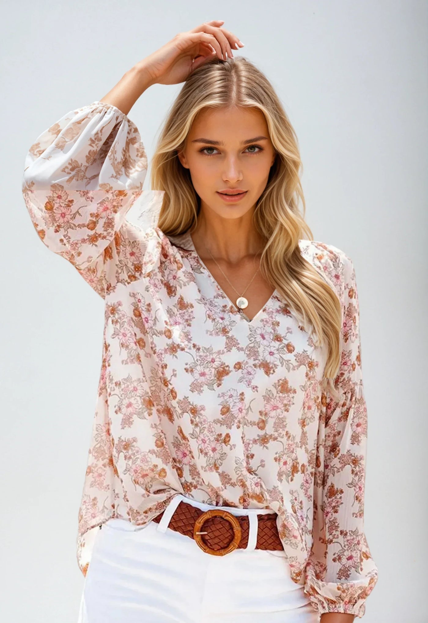 Moniek | Blusa Floreale Casual-2