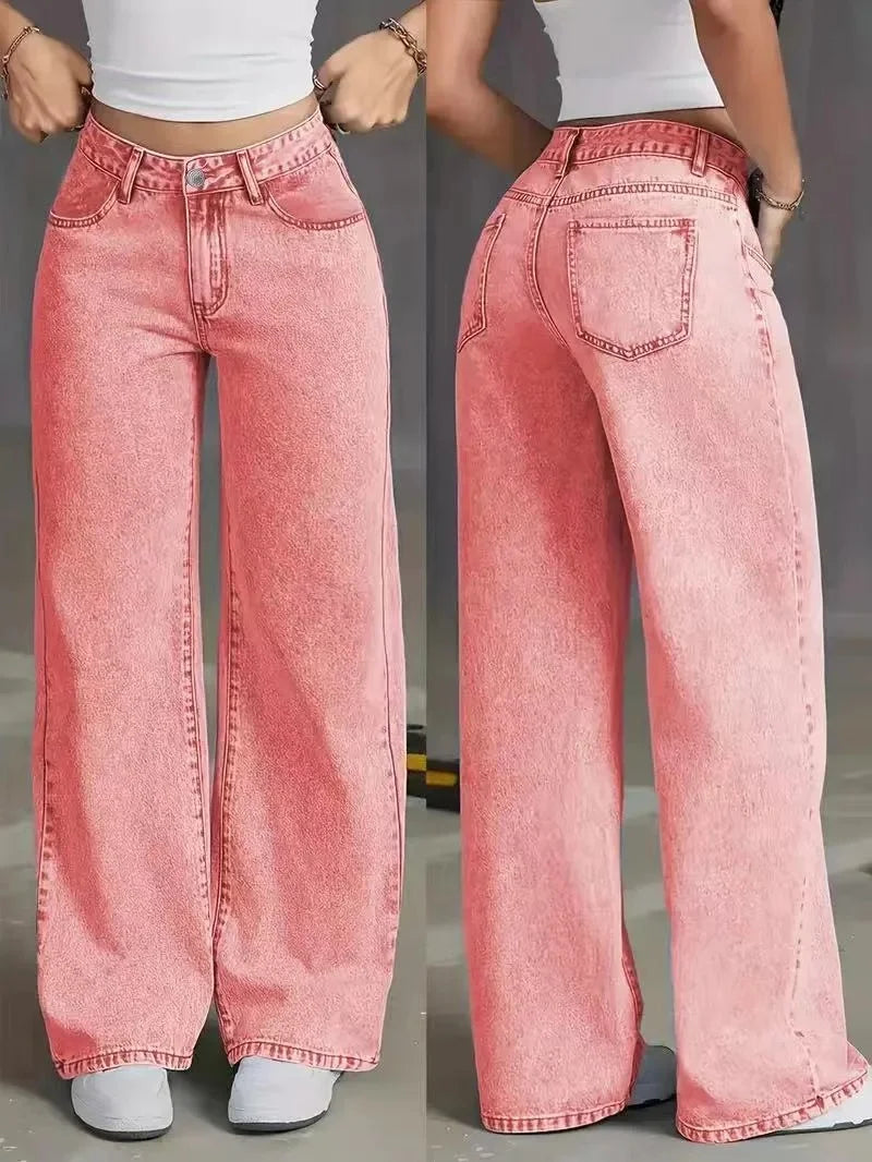 Andrea | Jeans larghi moderni a vita alta