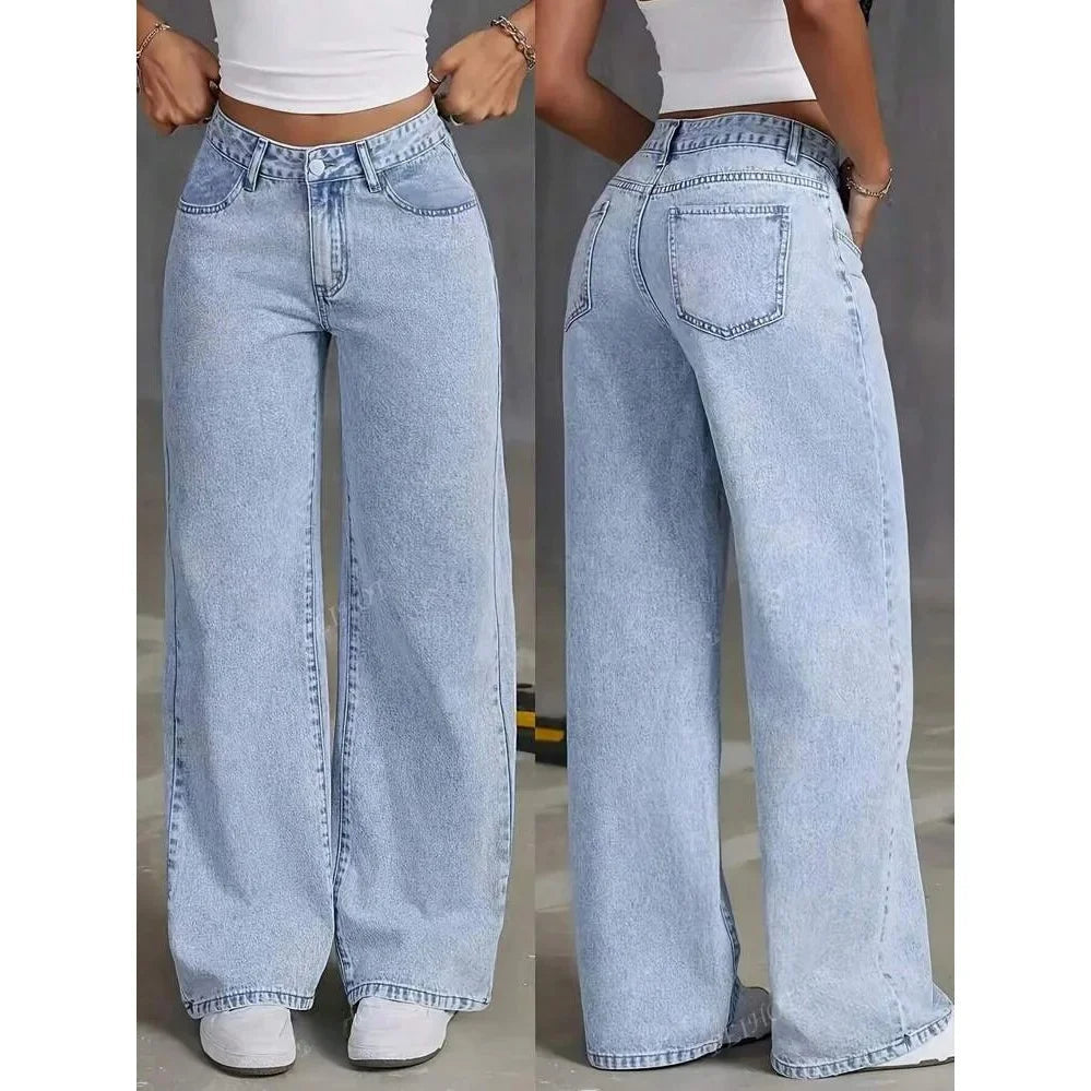Andrea | Jeans larghi moderni a vita alta