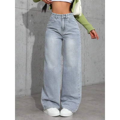 Andrea | Jeans larghi moderni a vita alta
