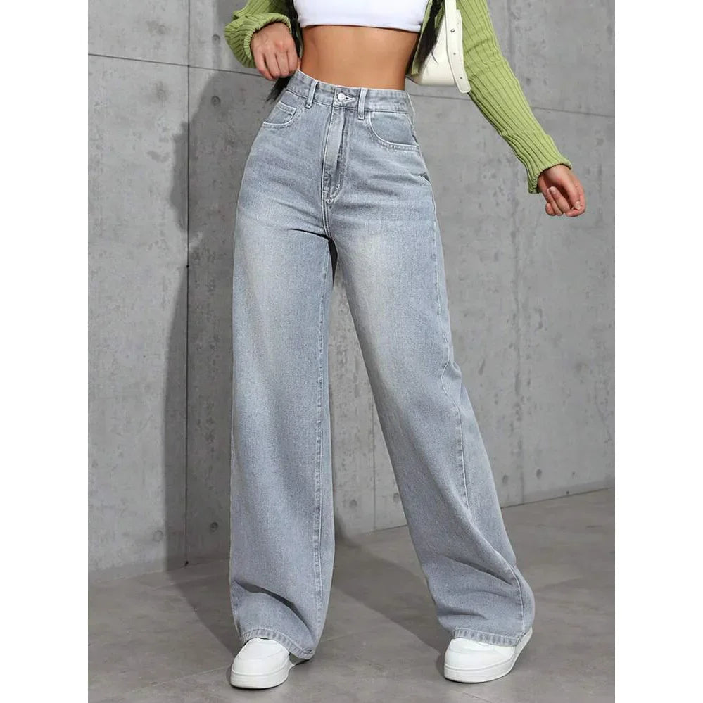 Andrea | Jeans larghi moderni a vita alta