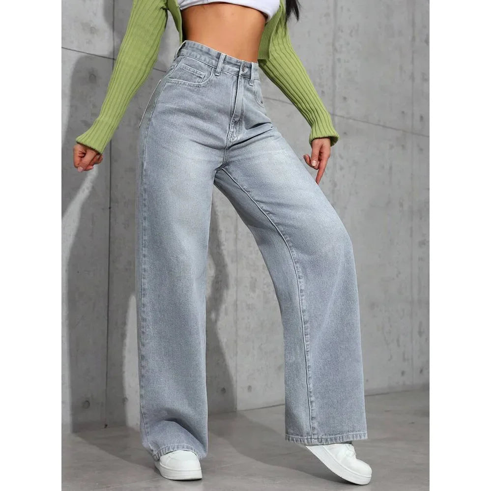 Andrea | Jeans larghi moderni a vita alta