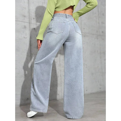 Andrea | Jeans larghi moderni a vita alta
