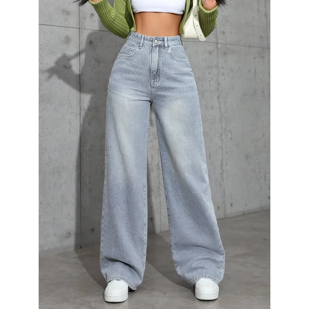 Andrea | Jeans larghi moderni a vita alta