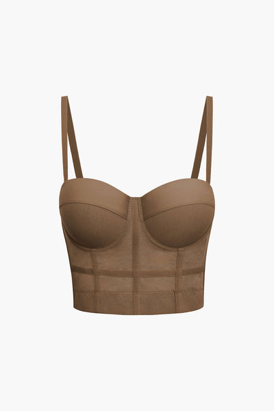 Andrea | Breathable mesh corset bustier top