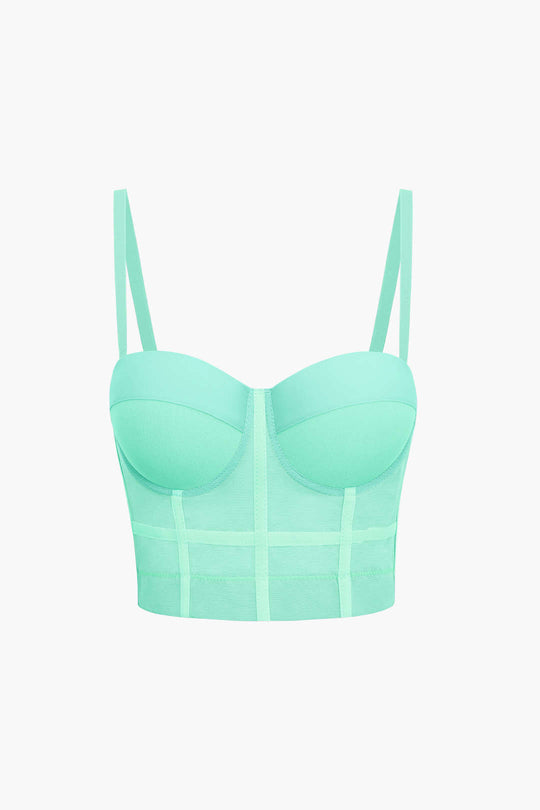 Andrea | Breathable mesh corset bustier top
