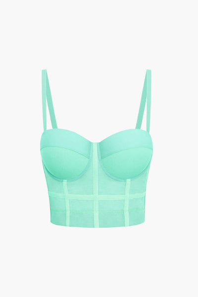 Andrea | Breathable mesh corset bustier top