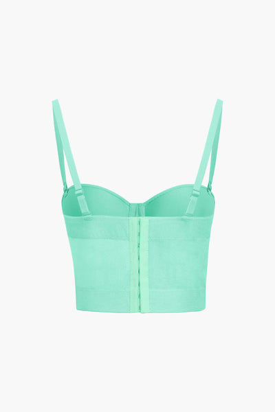 Andrea | Breathable mesh corset bustier top