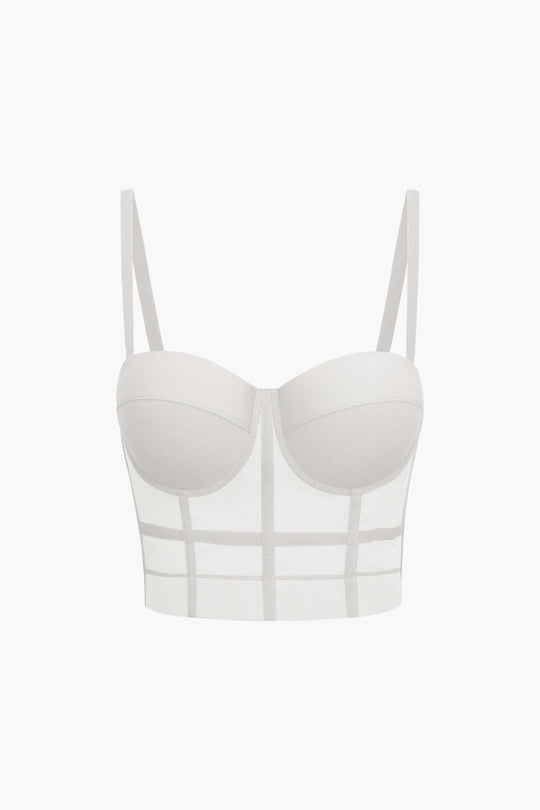 Andrea | Breathable mesh corset bustier top