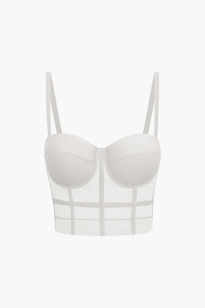 Andrea | Breathable mesh corset bustier top