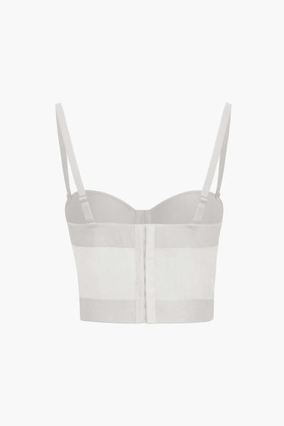 Andrea | Breathable mesh corset bustier top