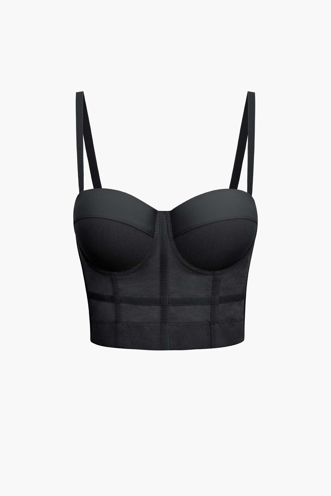 Andrea | Breathable mesh corset bustier top