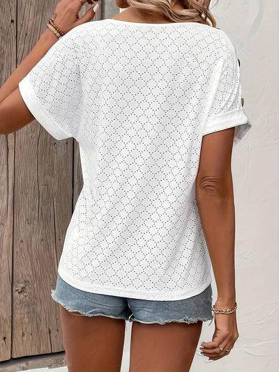 Angelica | Élégante chemise à col en V