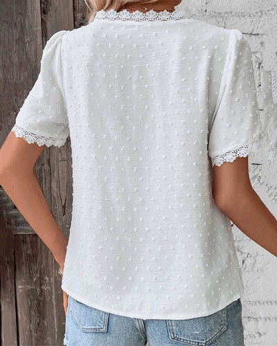 Angelika | Elegante Bluse mit V-Ausschnitt
