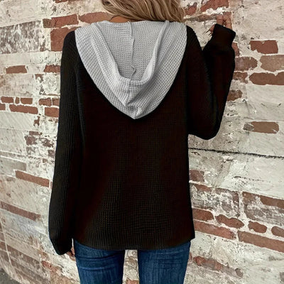 Angelina | Kapuzenpullover mit Kontrastfarben