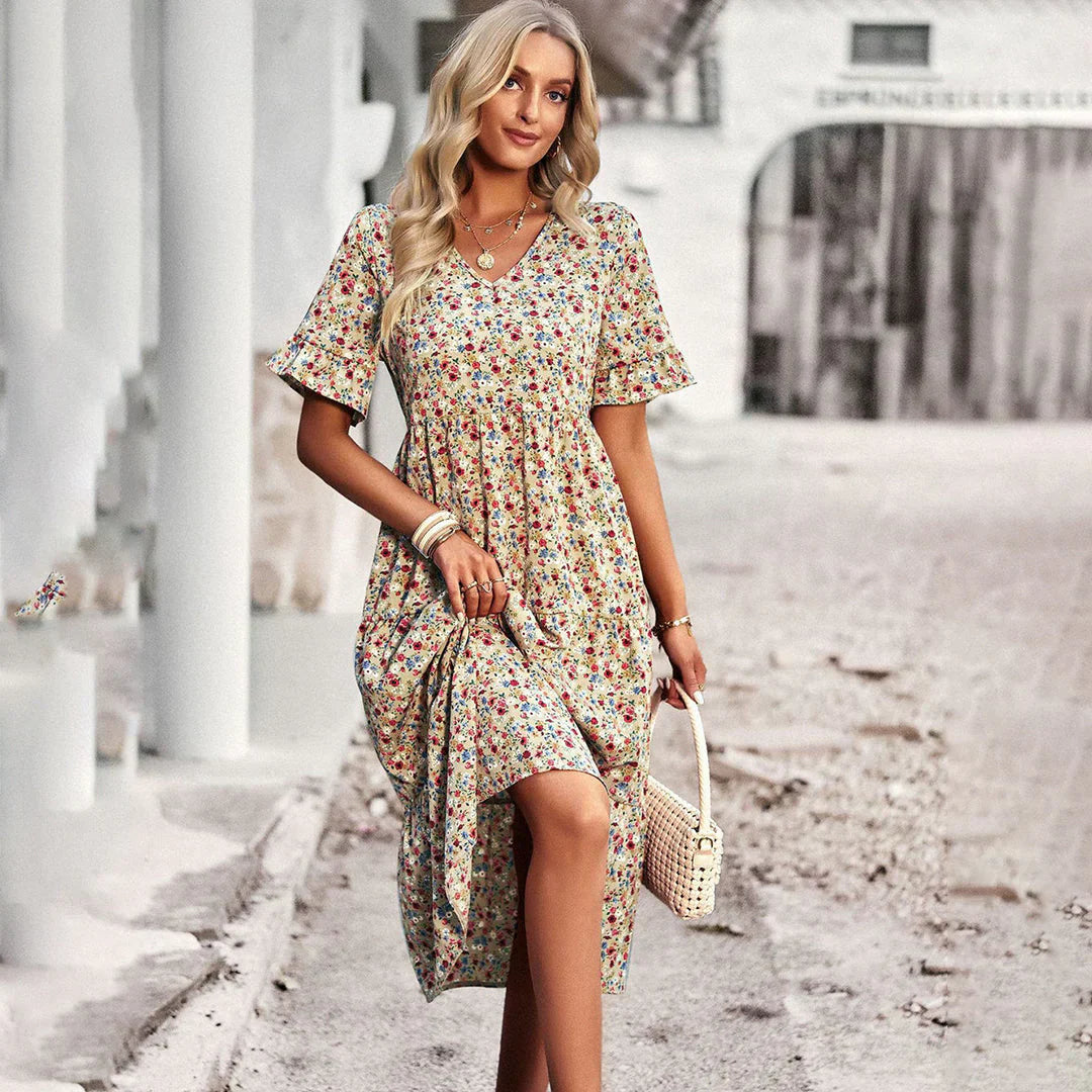 Lena | Abito Estivo Floreale Donna Casual 1