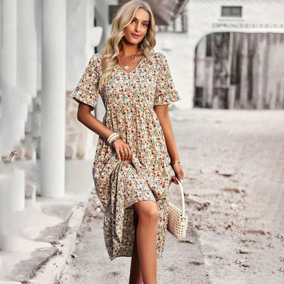 Lena | Abito Estivo Floreale Donna Casual 1