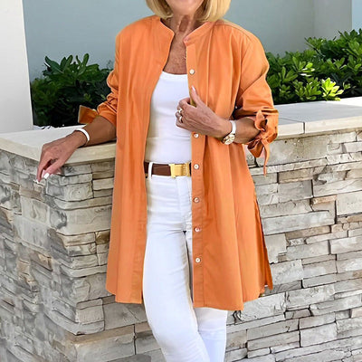 Aria | Front Button Shirt tunica senza sforzo 0
