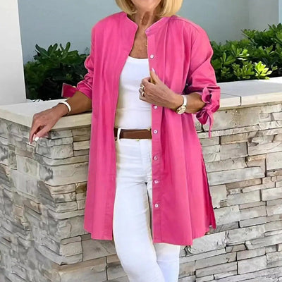 Aria | Front Button Shirt tunica senza sforzo 4