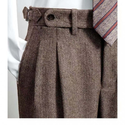 Medoro | Pantaloni classici vintage in tweed