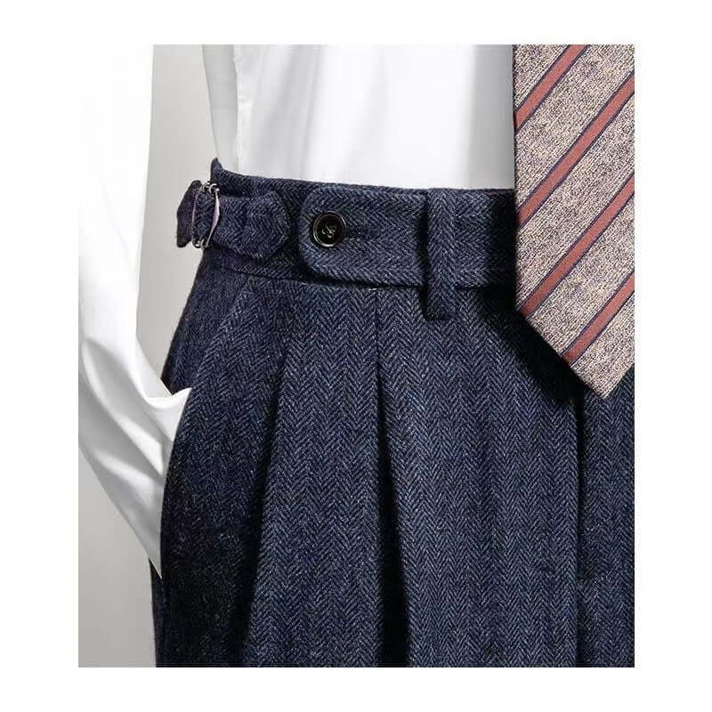 Medoro | Pantaloni classici vintage in tweed