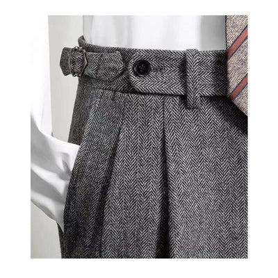 Medoro | Pantaloni classici vintage in tweed