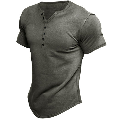 Austin | T-shirt a mezzo button di piactazione