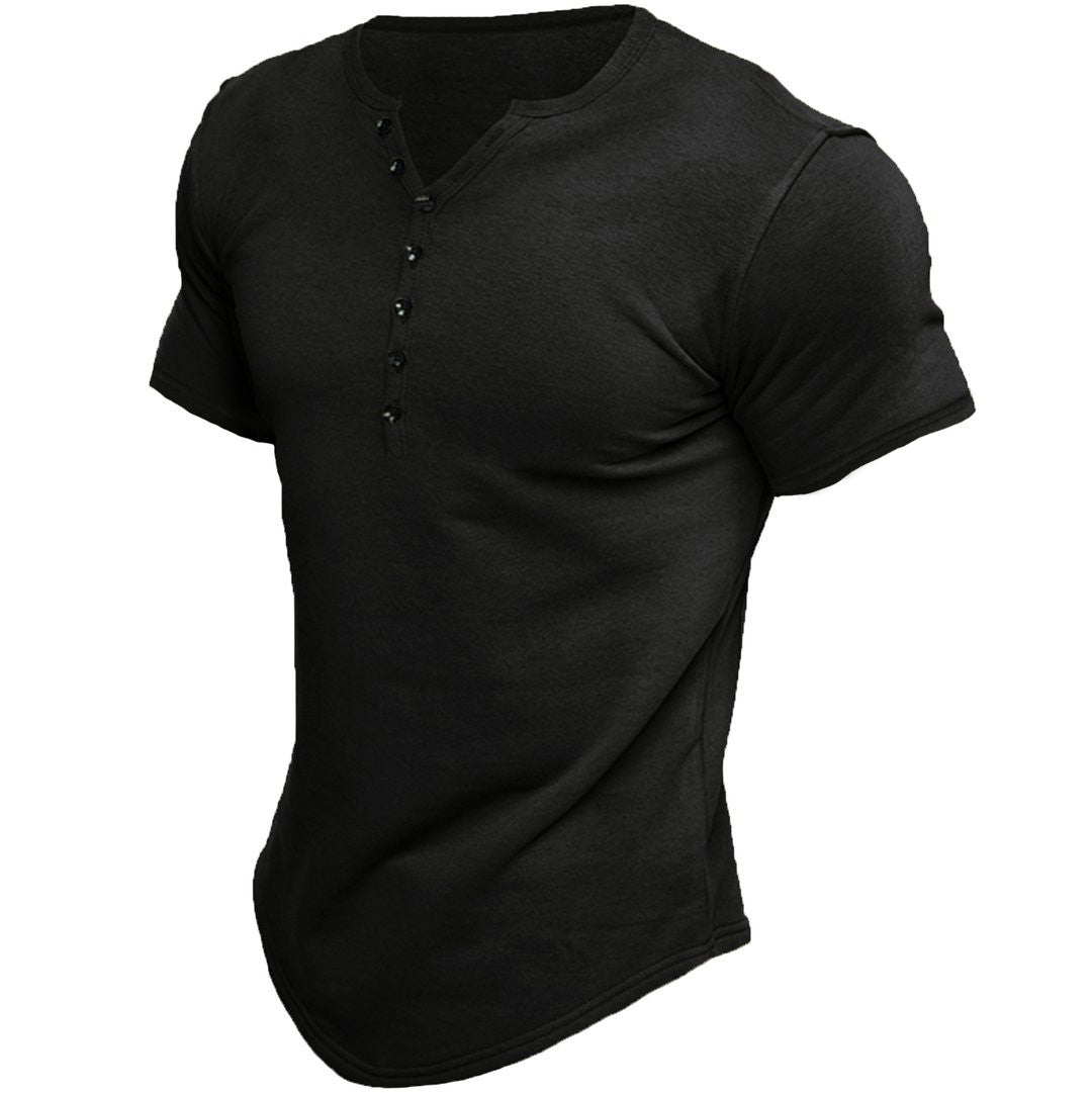 Austin | T-shirt a mezzo button di piactazione