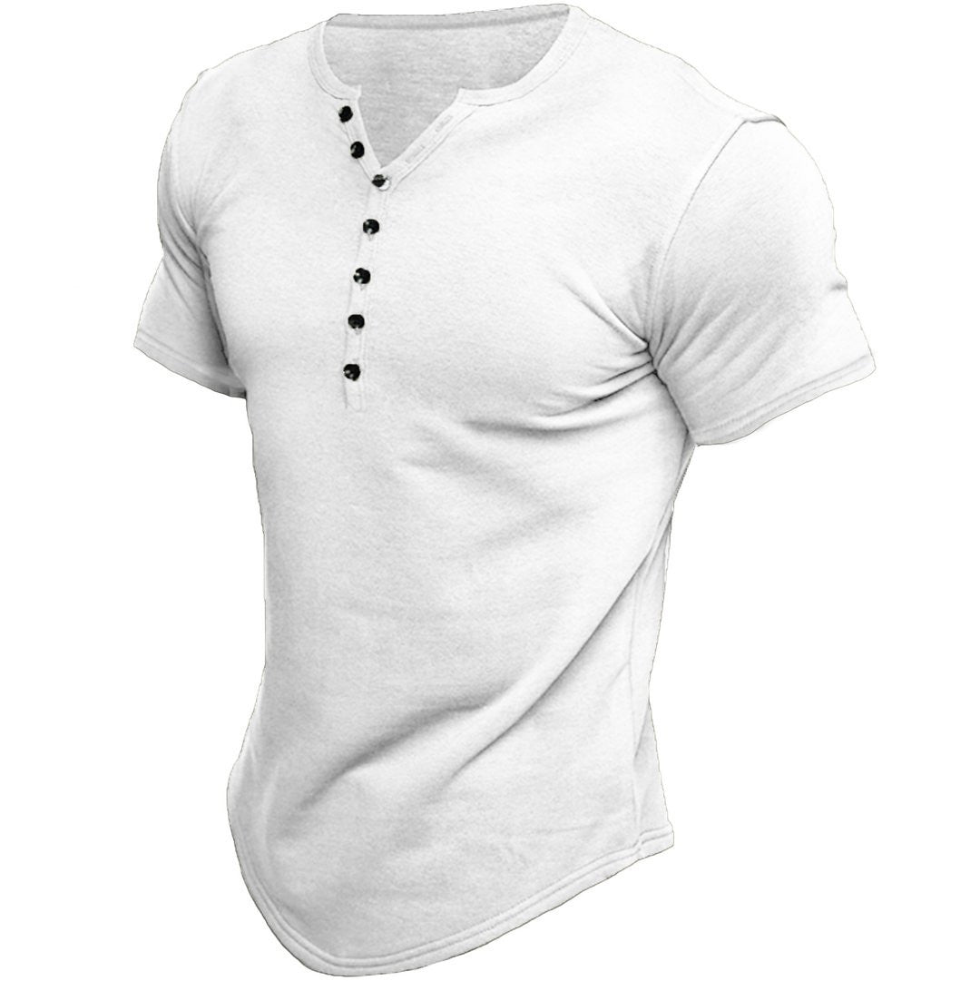 Austin | T-shirt a mezzo button di piactazione