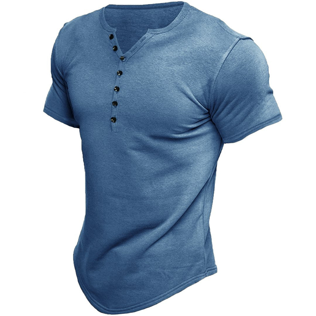 Austin | T-shirt a mezzo button di piactazione
