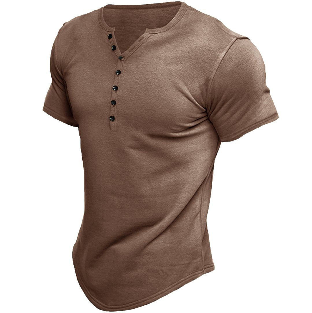 Austin | T-shirt a mezzo button di piactazione