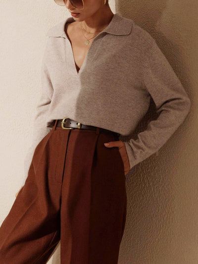 Delisa | Maglione elegante con colletto