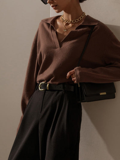 Delisa | Maglione elegante con colletto