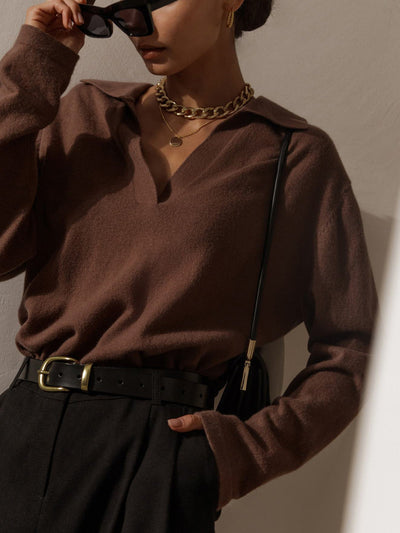 Delisa | Maglione elegante con colletto