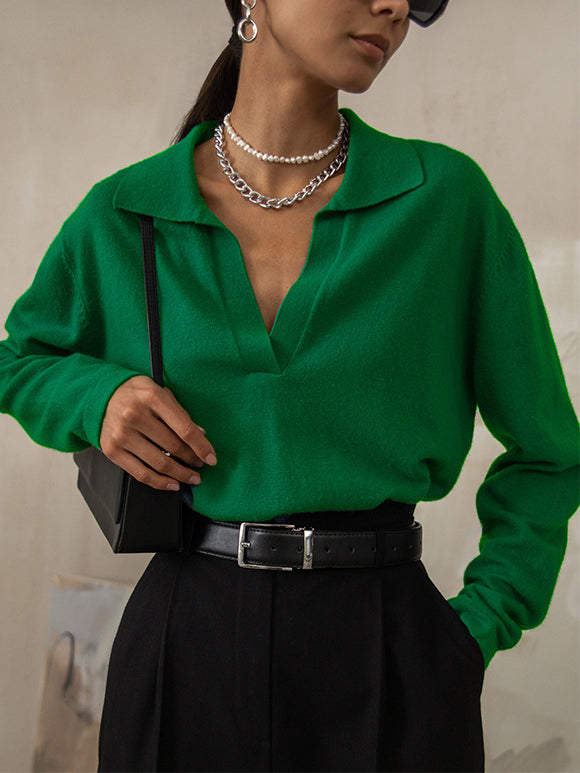 Delisa | Maglione elegante con colletto