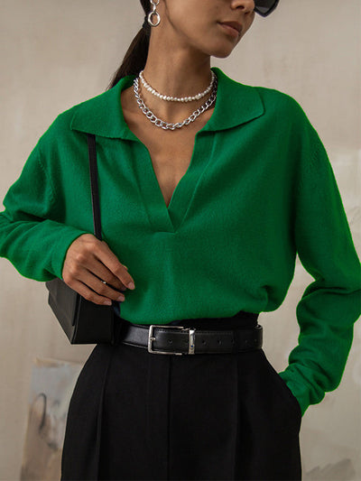 Delisa | Maglione elegante con colletto