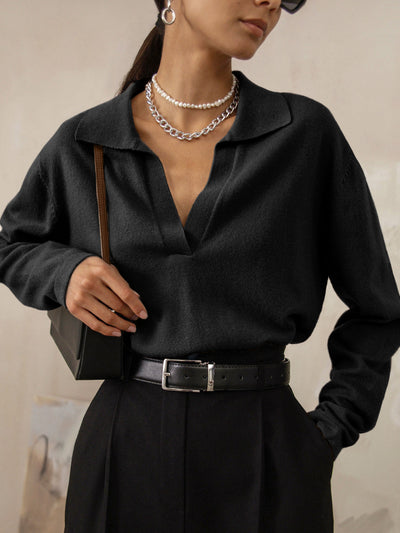Delisa | Maglione elegante con colletto